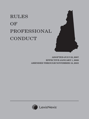 cover image of New Hampshire Rules of Professional Conduct